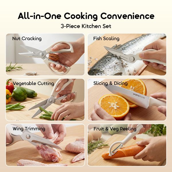 Sliceo 3-Piece Carbon Steel Kitchen Set