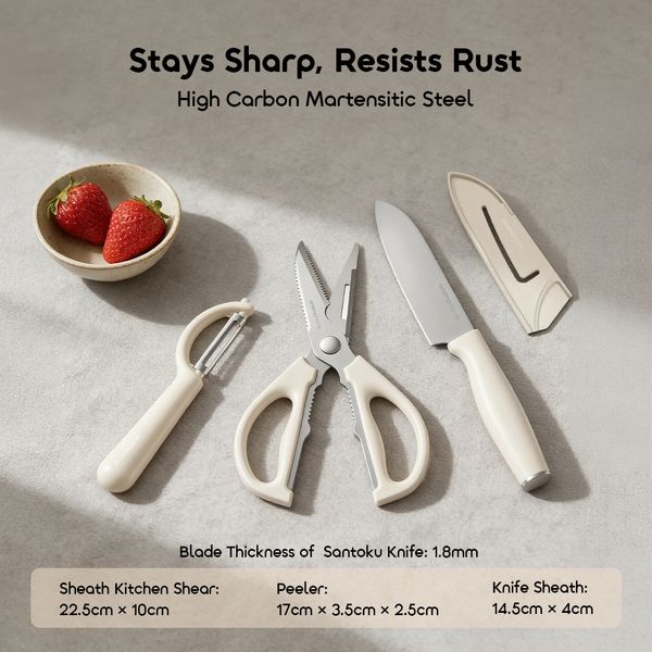 Sliceo 3-Piece Carbon Steel Kitchen Set