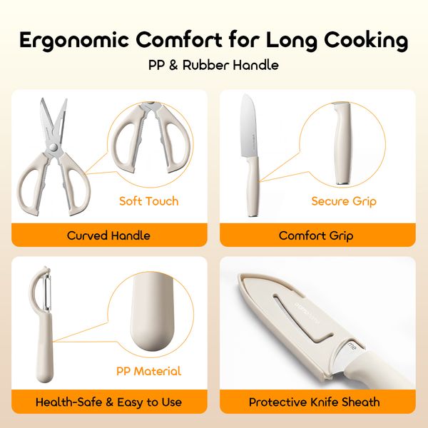 Sliceo 3-Piece Carbon Steel Kitchen Set