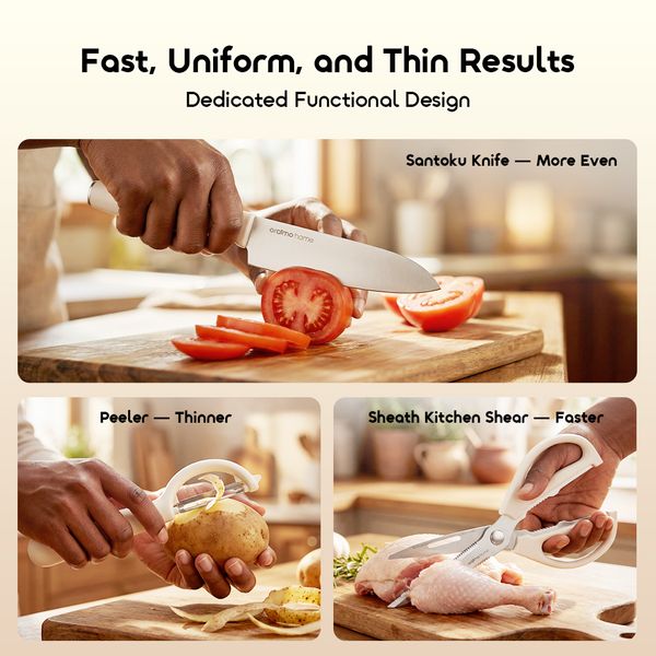 Sliceo 3-Piece Carbon Steel Kitchen Set