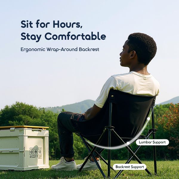 CampCradle Folable Nylon Camping Chair