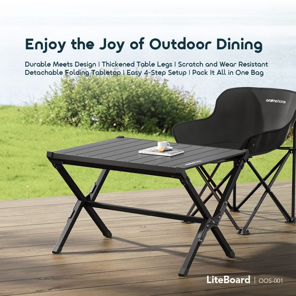 LiteBoard Table de Camping Pliable en Aluminium Durable