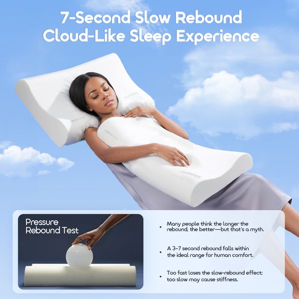 CloudEase Slow Rebound Comfort Sleep Pillow