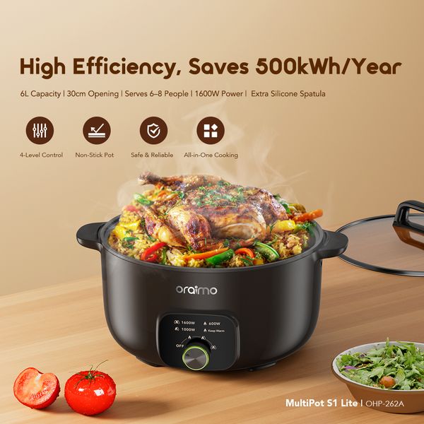 MultiPot S1 Lite 6L Energy-Saving Electric Hotpot