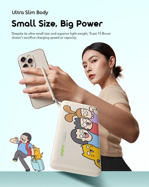Toast 15 Boost Power Bank 15W Pengisian Cepat dengan 3 Port