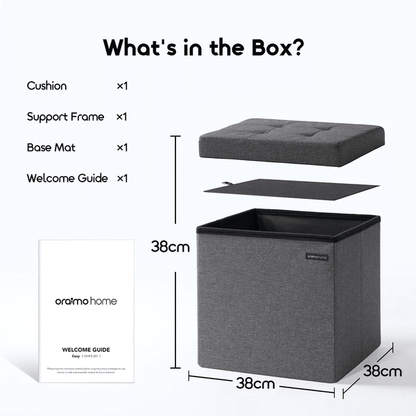 Cozy Multi-Functional Foldable Storage Ottoman