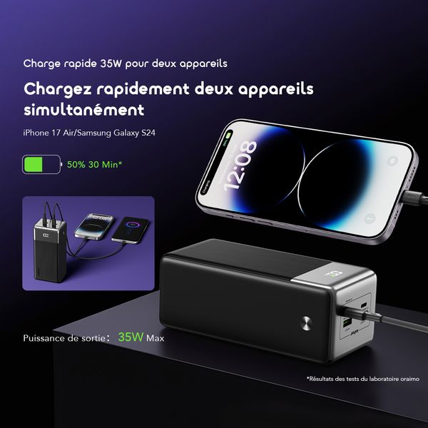 PowerJet 501 Batterie externe durable et sécurisée