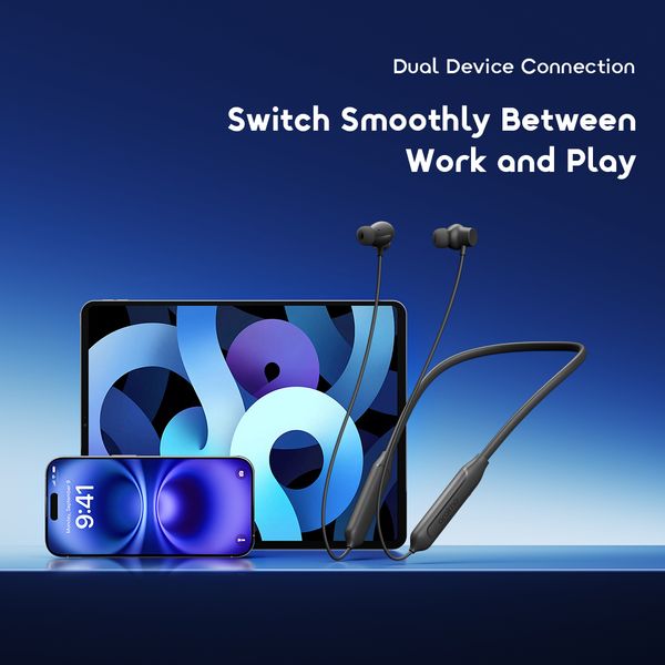 Necklace Neo Powerful Bass 30hr Playingtime Wireless Neckband Headphone