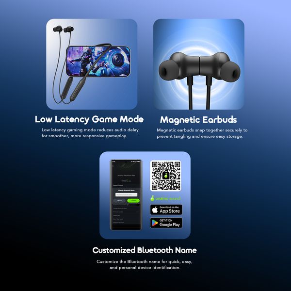 Necklace Neo Powerful Bass 30hr Playingtime Wireless Neckband Headphone