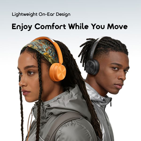 BoomPop Air Lightweight On-Ear Wireless Headphones