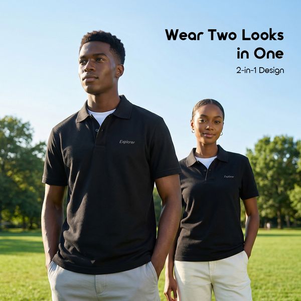 CottonAir 2 In 1 Stylish Breathable Polo Shirt