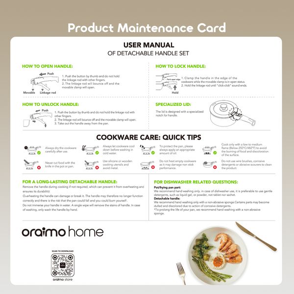 PureHarvest Set Versatile Convenient Ceramic Cookware Set (17pcs)