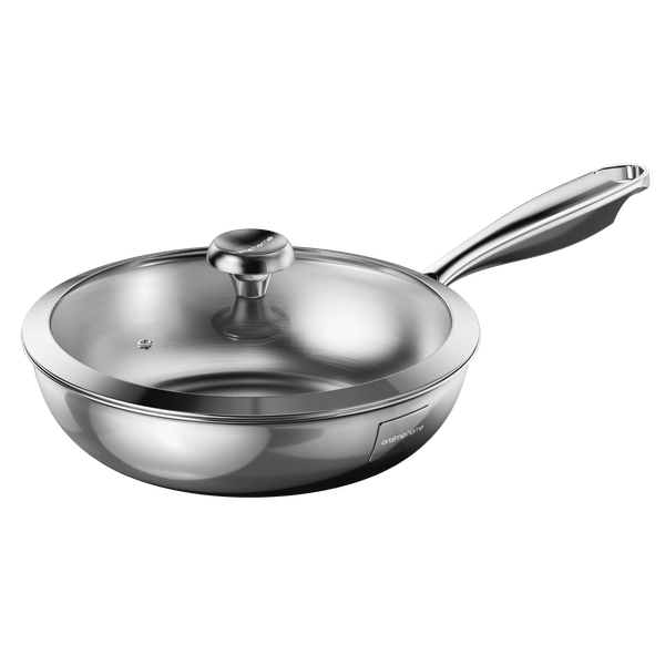 ChefFlare Durable Premium Stainless Steel Deep Fry Pan