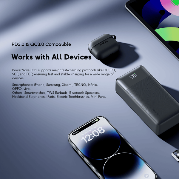 PowerNova Q31 Fast-Charging Safe Power Bank