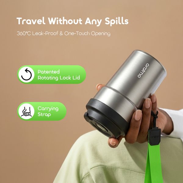 QuickSip 450 450ml Temperature-locking Leakproof Insulated Water Bottle