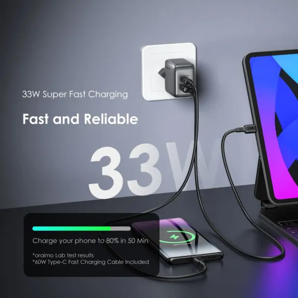 PowerGaN 33 Pro 33W GaN Wall Charger