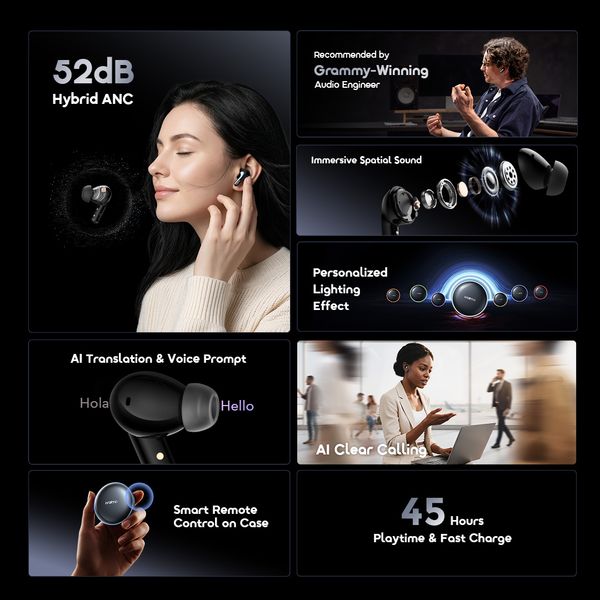 SpaceBuds 2 AI Smart 45hrs Playtime True Wireless Earbuds