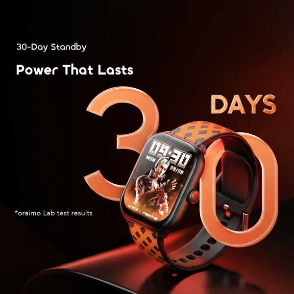 Watch 6 HAYATO X Free Fire 2.01" HD Screen Smart Watch