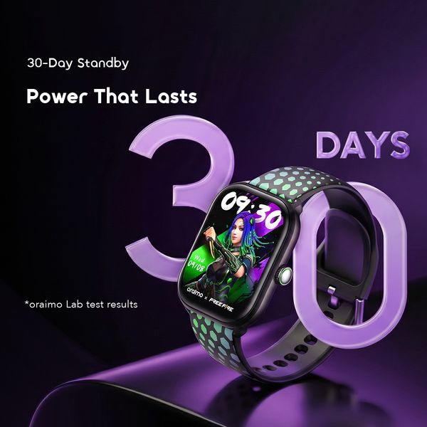 Watch 6 MOCO X Free Fire 2.01" HD Screen Smart Watch