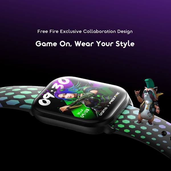 Watch 6 MOCO X Free Fire 2.01" HD Screen Smart Watch