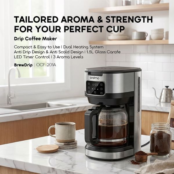 BrewDrip Safe Heating User-friendly Drip Coffee Maker