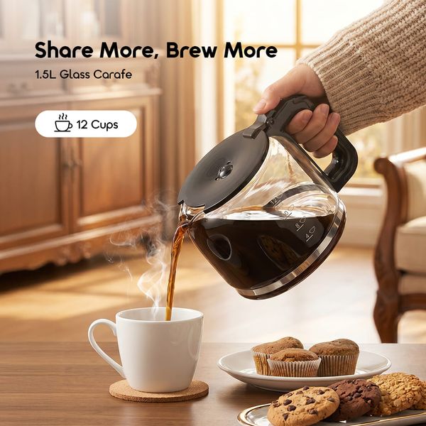 BrewDrip Safe Heating User-friendly Drip Coffee Maker