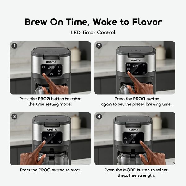 BrewDrip Safe Heating User-friendly Drip Coffee Maker