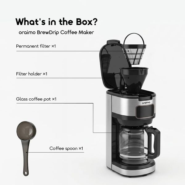 BrewDrip Safe Heating User-friendly Drip Coffee Maker