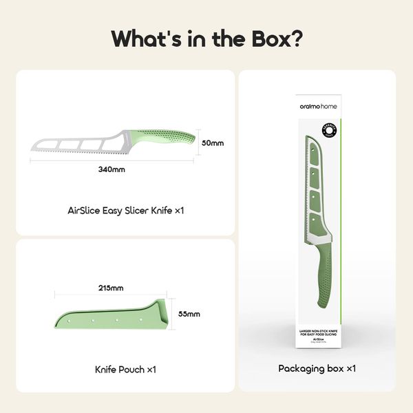 AirSlice 8-Inch Non-Stick Easy Slicer Knife