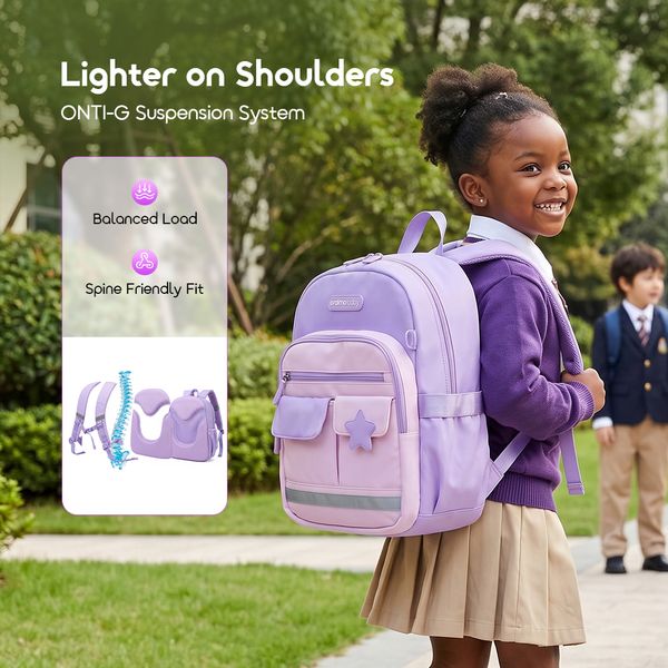 BuddyBag Pressure Relief Ergonomic Kids School Backpack