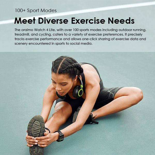 Watch 4 Lite 1.83'' TFT IP68 Smart Watch