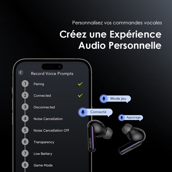 SpaceBuds سماعات SpaceBuds اللاسلكية الهجينة ANC من  بتوجيه صوتي مخصص