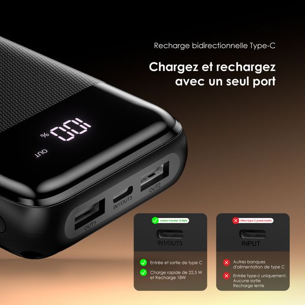 Traveler 12 Byte 20000mAh 12W Power Bank