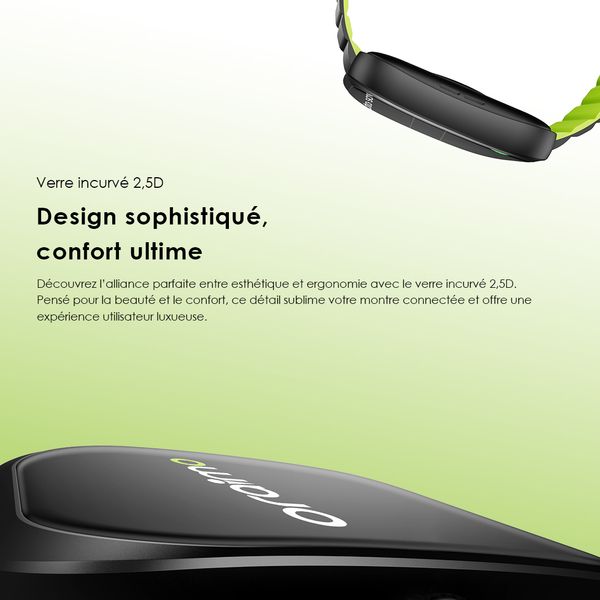 Watch Nova N Montre connectée en verre incurvé 2,5D