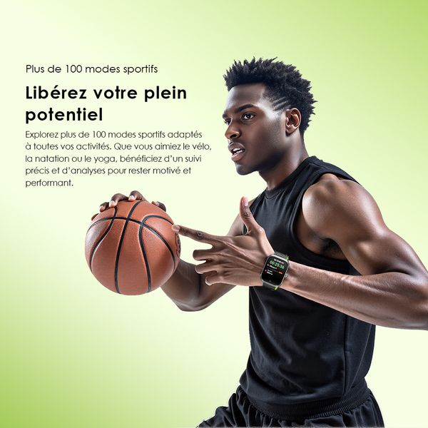 Watch Nova N Montre connectée en verre incurvé 2,5D