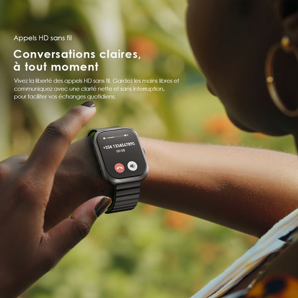 Watch Nova N Montre connectée en verre incurvé 2,5D