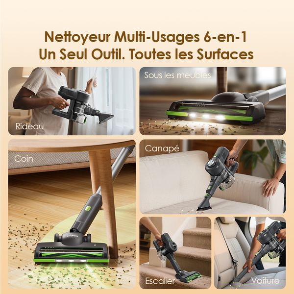 CyberVac Aspirateur autoportant sans fil 180 W