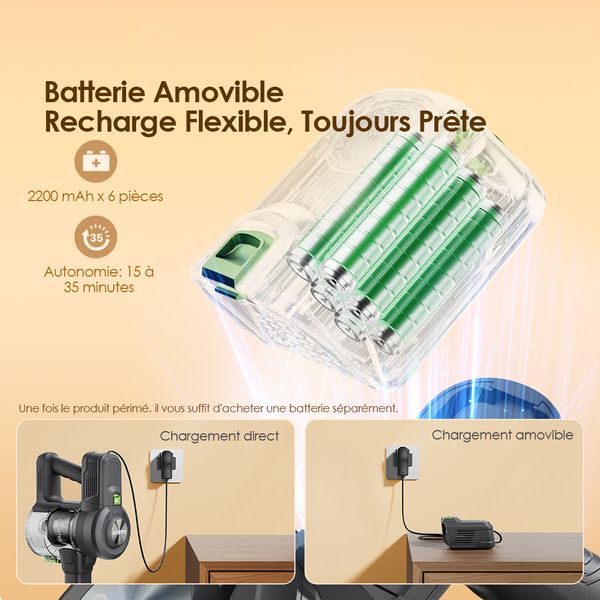 CyberVac Aspirateur autoportant sans fil 180 W