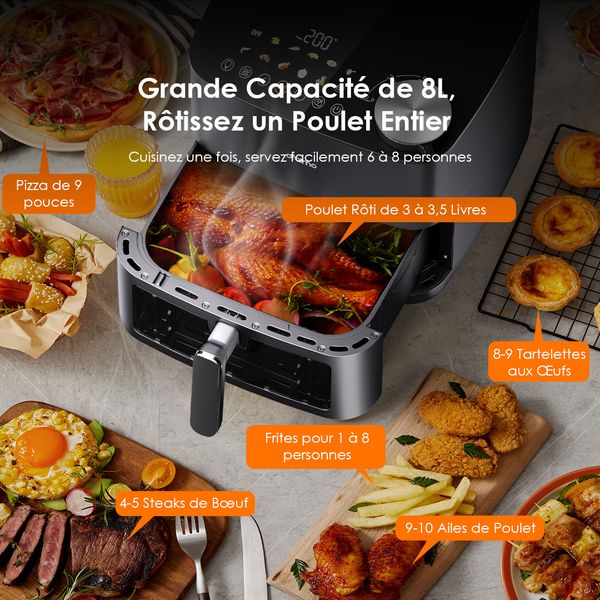 NutriFry Max 8L 2000W Air Fryer