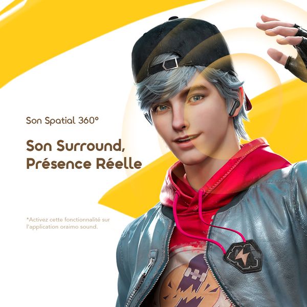 SpaceBuds Air Freefire 38 Heures Localisateur Intelligent Écouteurs Sans Fil Véritables