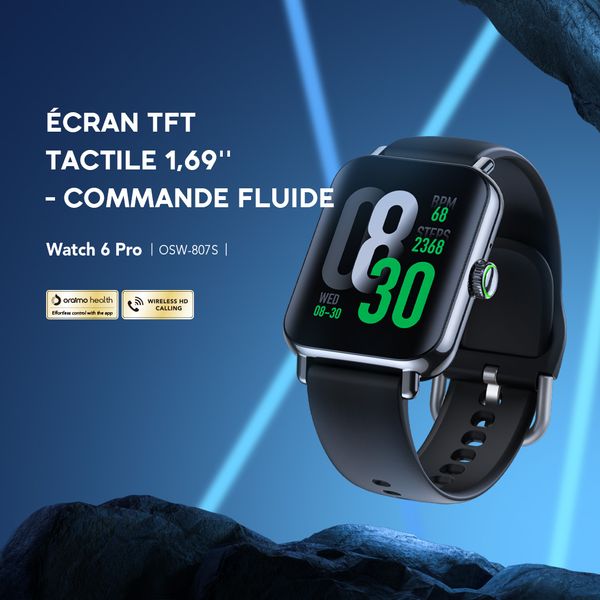 Watch 6 Pro Montre connectée avec cadrans générés par IA