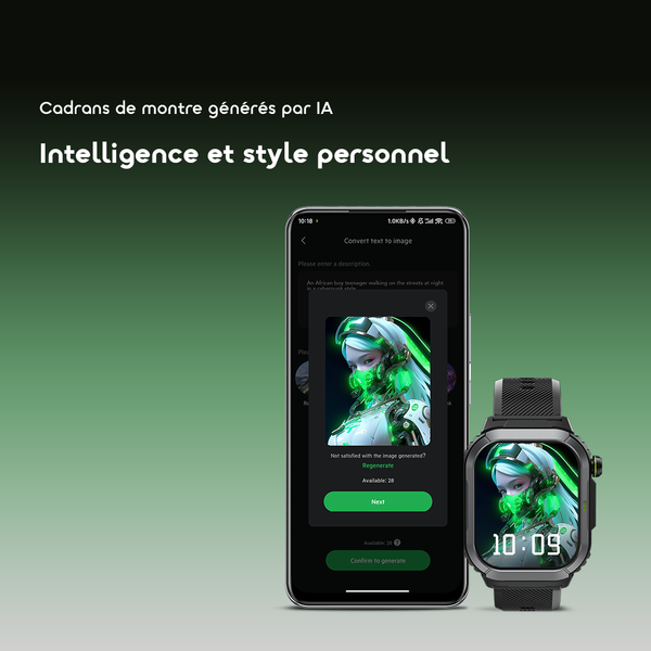 Watch Lumos N Montre connectée avec écran HD 2,01 pouces et étanchéité IP68