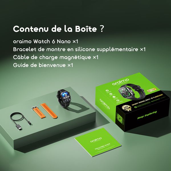 Watch Lumos N Montre connectée avec écran HD 2,01 pouces et étanchéité IP68