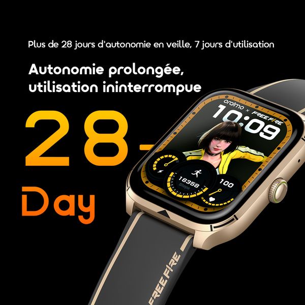 Watch 5 Lite 2.01" HD IP68 Smart Watch FreeFire