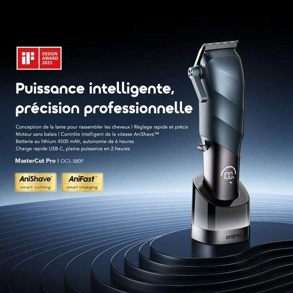 MasterCut Pro Tondeuse intelligente AniShave™ 4500 mAh