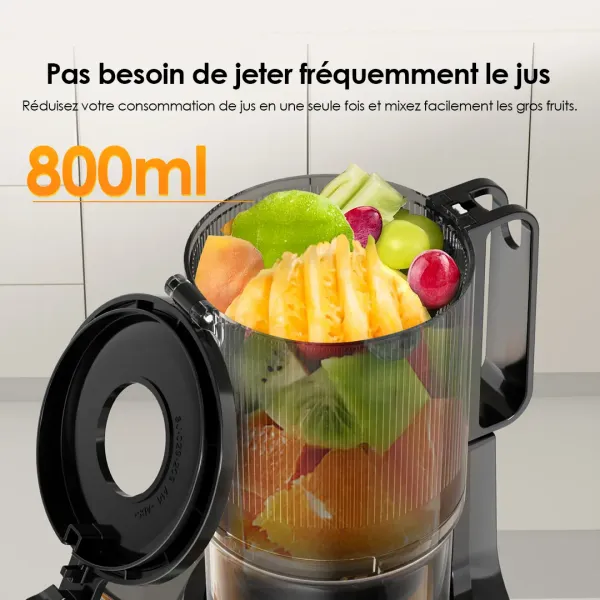 EasyJuice Extracteur de jus lent de 108 mm de diamètre