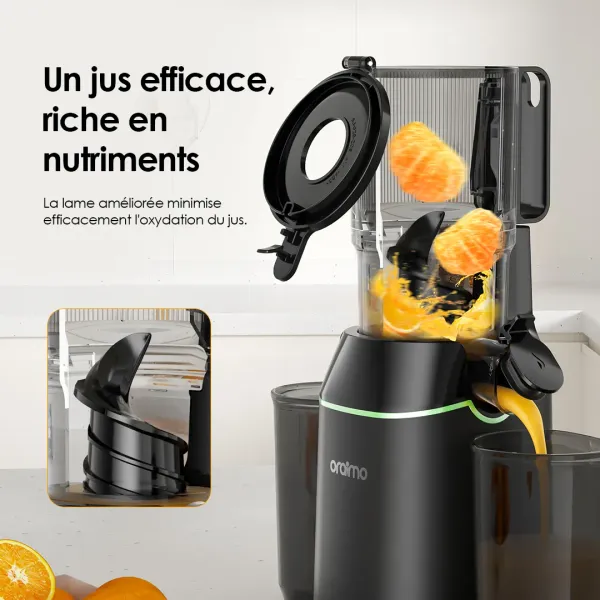 EasyJuice Extracteur de jus lent de 108 mm de diamètre