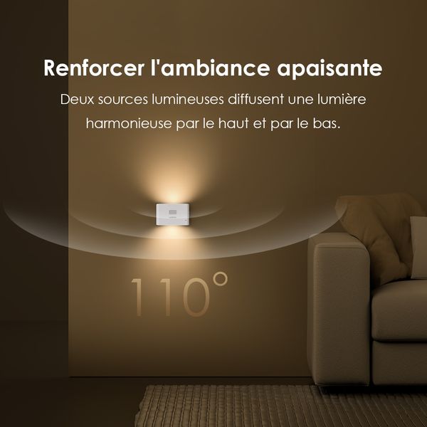 NightElfs Veilleuse à capteur 300 mAh