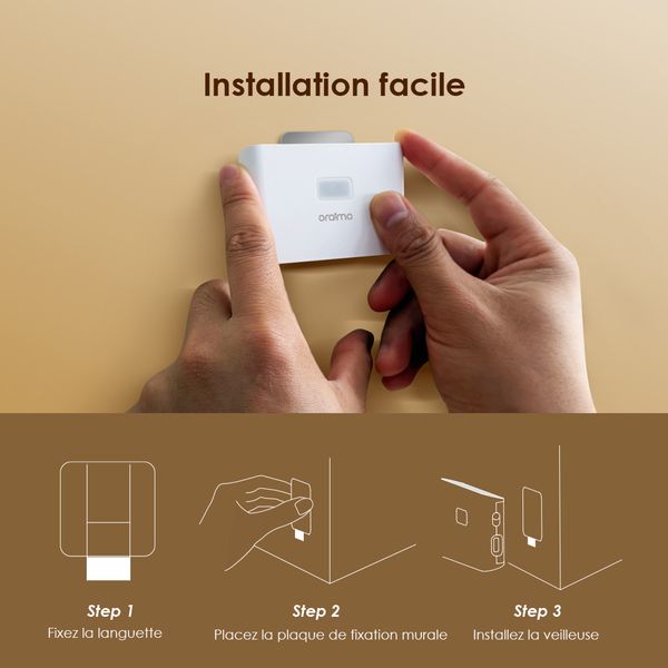 NightElfs Veilleuse à capteur 300 mAh