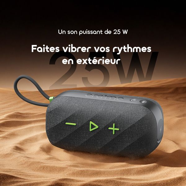 SpaceBox Active Enceinte portable sans fil FM personnalisée et puissante de 25 W